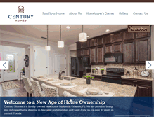 Tablet Screenshot of centuryhomesfla.com